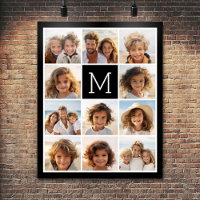11 Foto Instagram Collage Custom Black Monogram