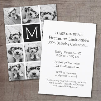 11 Foto Instagram Collage Geburtstagsparty Einladung