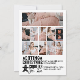 11 Foto Weihnachtskekse für 2 Schwangerschaft Feiertagskarte