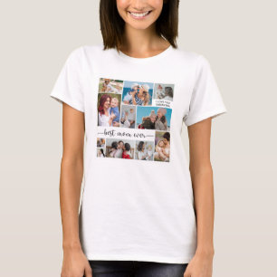 11 FotoCollage Beste Mama je Frauenfilm T-Shirt