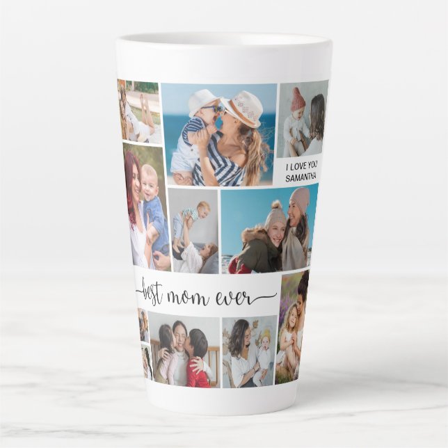 11 FotoCollage Beste Mama je Milchtasse (Vorderseite)