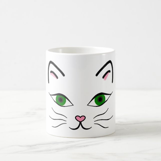 11 g Klassische Tasse - Kitty Face (Mittel)