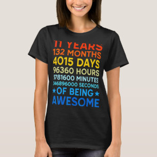 11. Geburtstag 11 Jahre 132 Monate Awesom T-Shirt