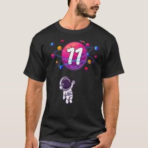 11. Geburtstag 11 Jahre alt Geburtstag Junge Astro T-Shirt