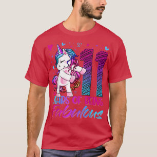 11. Geburtstag 11. Jähriges Mädchen Flossing Einho T-Shirt