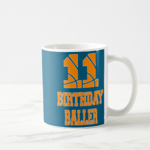 11. Geburtstag Baller Junge 11 Jahre alt Basketbal Kaffeetasse
