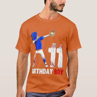 11. Geburtstag Baseball Big Number Elf 11 Jahr O T-Shirt