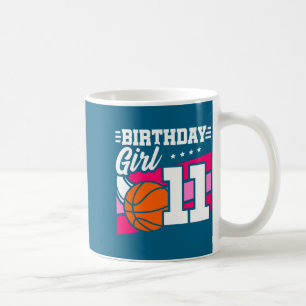 11. Geburtstag Basketball Geburtstag 11 Jahre alte Kaffeetasse