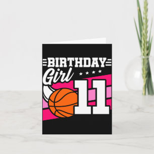 11. Geburtstag Basketball Geburtstag 11 Jahre alte Karte