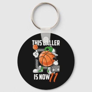 11. Geburtstag Basketball Spielspass 11 Jahre alt Schlüsselanhänger
