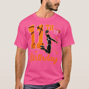 11. Geburtstag Basketball Thema 11 Jahre alter Jun T-Shirt