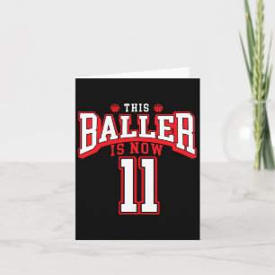 11. Geburtstag Bysketbyll Lover 11 Jahre alter Tag Karte
