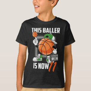 11. Geburtstag Bysketbyll Player Spaß 11 Jahre alt T-Shirt