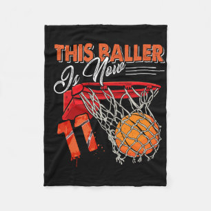 11. Geburtstag Bysketbyll Spaß 11 Jahre alte Kinde Fleecedecke