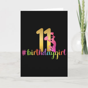 11. Geburtstag Cheerleader Cheerleading 11 Jahre a Karte