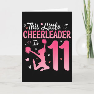 11. Geburtstag Cheerleader Mädchen 11 Jahre alt Ch Karte