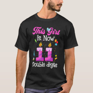 11. Geburtstag dieses Mädchen ist jetzt 11 Jahre a T-Shirt