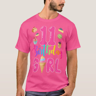 11. Geburtstag Eiscreme Mädchen 11 Jahre alt Gebur T-Shirt