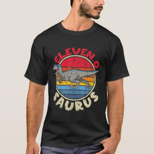 11. Geburtstag Eleven Saurus I Velociraptor I Fami T-Shirt