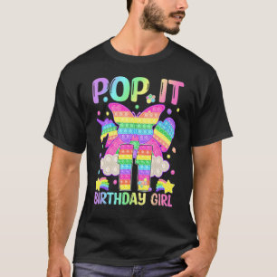 11. Geburtstag Fidget Toy Pop It Birthday Girl 11 T-Shirt