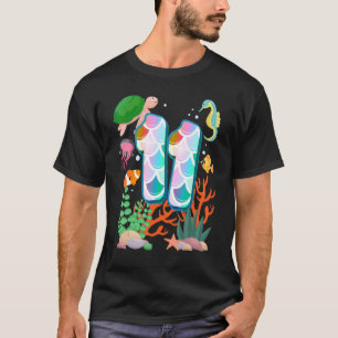 11. Geburtstag Fisch Tetra Aquarium Unterwasser Ge T-Shirt