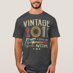 11. Geburtstag Frauen Männer Vintage Toll 2011 Gui T-Shirt