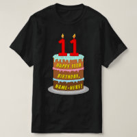 11. Geburtstag — Fun Cake & Candles, w/Individuell