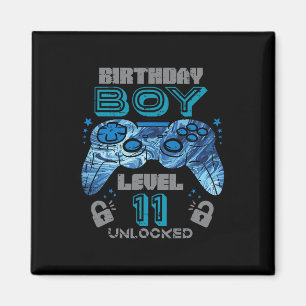 11. Geburtstag Gamer Level 11 Entsperrtes Videospi Magnet