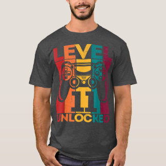 11. Geburtstag Gamer Level 11 Entsperrtes Videospi T-Shirt