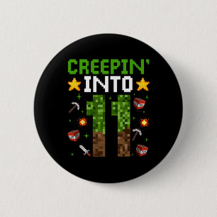 11. Geburtstag Gamer Pixel Creepin" in 11 Video G Button