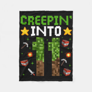 11. Geburtstag Gamer Pixel Creepin" in 11 Video G Fleecedecke