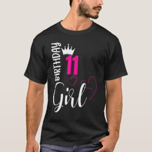 11 Geburtstag Girl Happy 11. Geburtstag T-Shirt