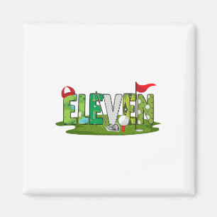 11. Geburtstag Golf Thema 11 Jahre Alte Kinder Spo Magnet