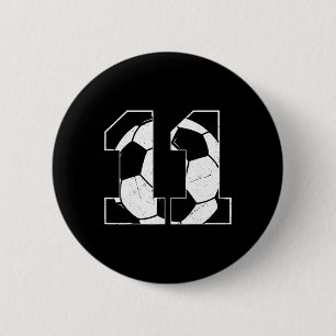 11. Geburtstag Junge Fußballspieler Football 11 Ja Button