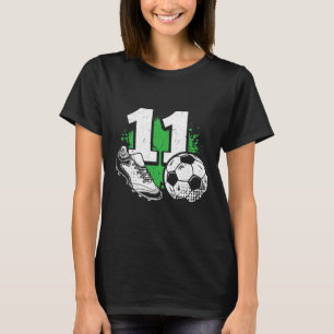 11. Geburtstag Junge Fußballspieler Fussball 11 Ja T-Shirt
