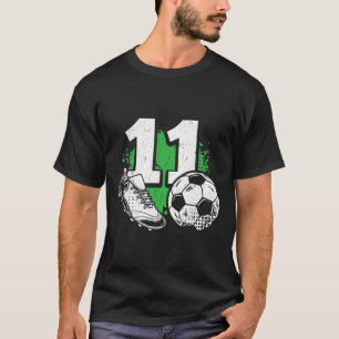 11. Geburtstag Junge Fußballspieler Fußball 11 Jah T-Shirt