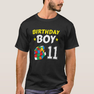 11. Geburtstag Junge kubieren Puzzle-Geschwindigke T-Shirt