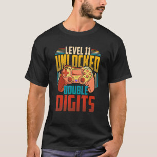 11. Geburtstag Junge Video Gamer Doppelziffern 11 T-Shirt
