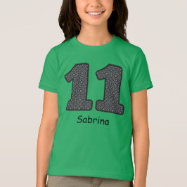 11. Geburtstag KARIERTER Individuelle Name V22 T-Shirt