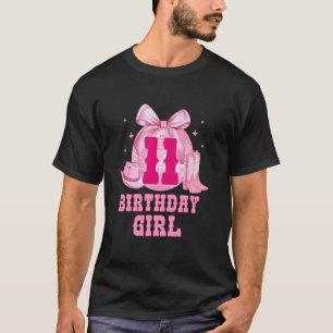 11. Geburtstag Mädchen Cowgirl Kokette Schleife We T-Shirt