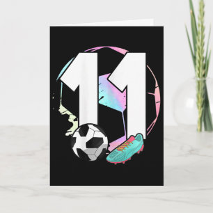 11. Geburtstag Mädchen Fußballspielerin Fußball 11 Karte