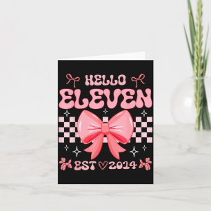 11. Geburtstag Mädchen Hallo Elf Gegr. 2014 Nk Kok Karte