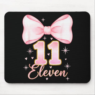 11. Geburtstag Mädchen Kokette Schleife Es ist mei Mousepad