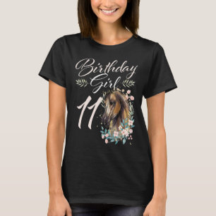 11. Geburtstag Mädchen Pferd 11 Jahre alt Bday T-Shirt
