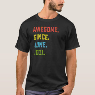 11. Geburtstag Phantastisch seit Juni 2011 11 Jahr T-Shirt