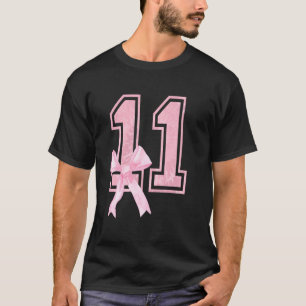 11. Geburtstag Pink Coquettes Bow 11-jähriges Mädc T-Shirt