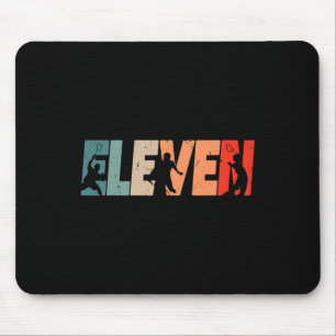 11. Geburtstag Retro Badminton 11 Jahre alter Jung Mousepad
