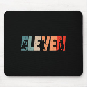 11. Geburtstag Retro Badminton 11 Jahre alter Jung Mousepad