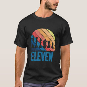 11. Geburtstag Retro Schach 11 Jahre alter Junge M T-Shirt