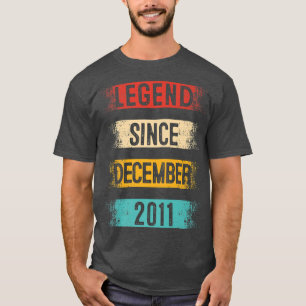11. Geburtstag, Retro Vintag Legend Seit Dezember T-Shirt